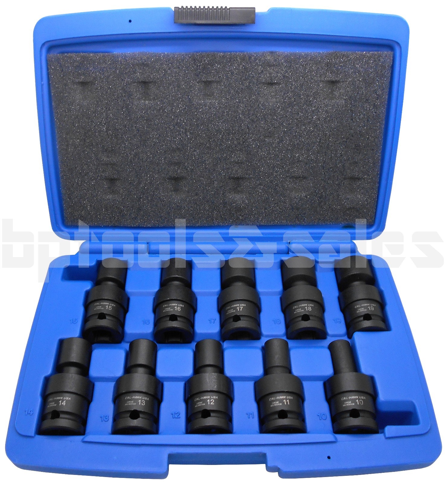 20pc 1/2″ DR. (METRIC & SAE) SHALLOW UNIVERSAL IMPACT BALL SWIVEL SOCKET SET