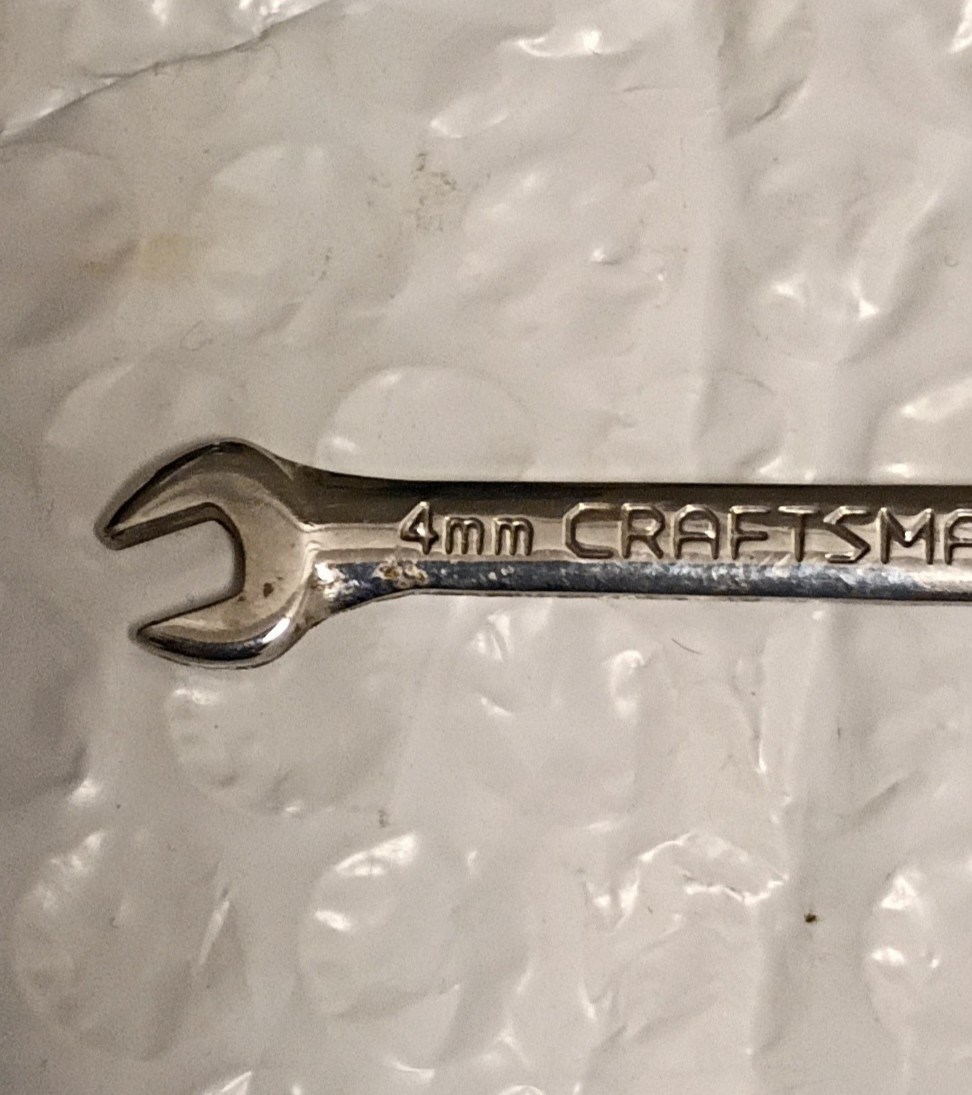 CRAFTSMAN TOOLS 44531, 4MM. x 4.5MM. COMBO MINI-WRENCH, 2.75″ LONG, 6 POINT.