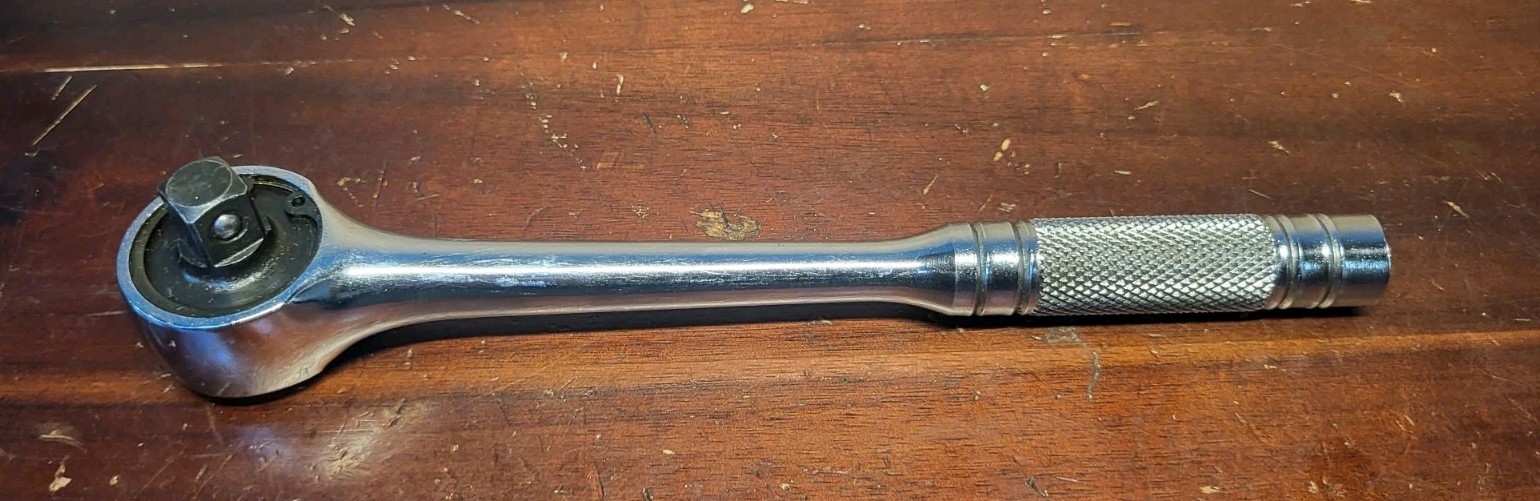 New Britain 3/8″ Drive Ratchet NB-45 Knurled Handle USA NICE