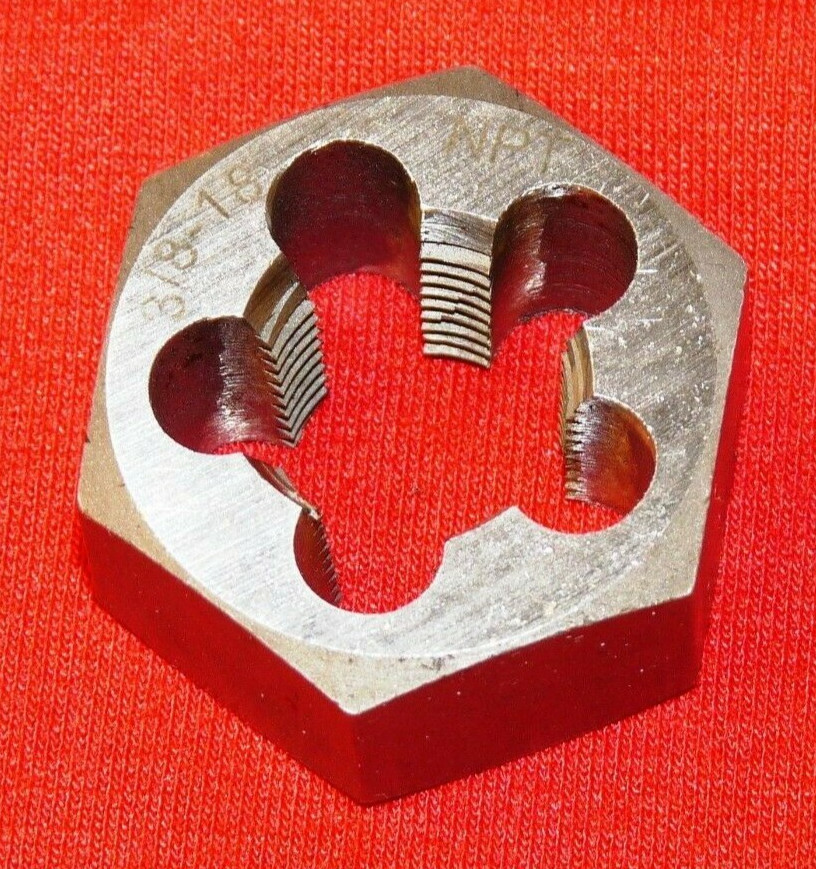 3/8″ -18 NPT Pipe Die Nut 11/16″ Hex Rethread Chaser CS A1 417-02418