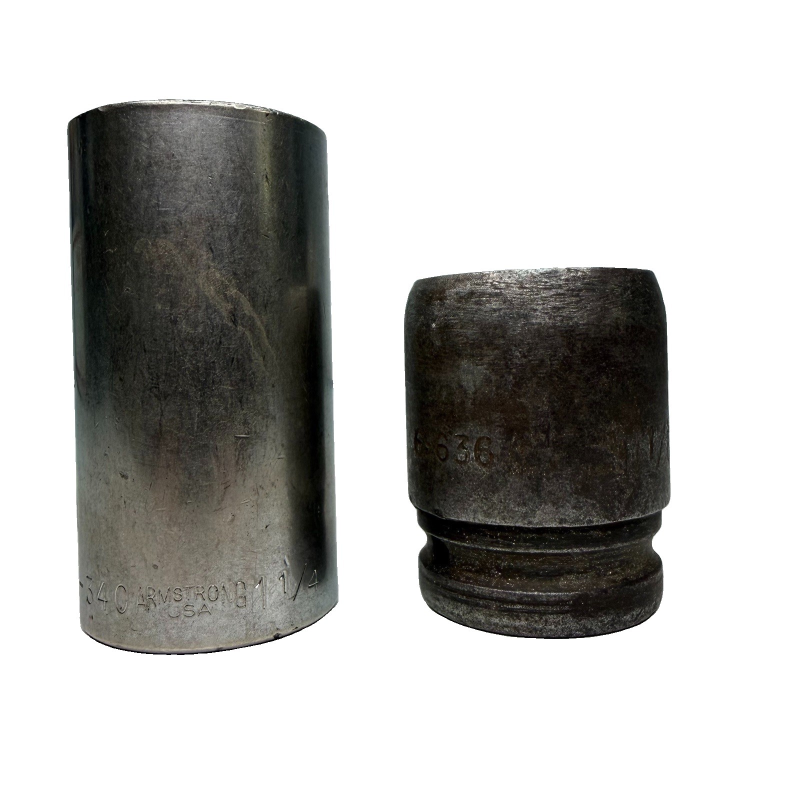 Armstrong USA Socket Lot 3/4″ Drive 1-1/8″ 6-636 & 1/2″ Drive 1-1/4″ 12-340