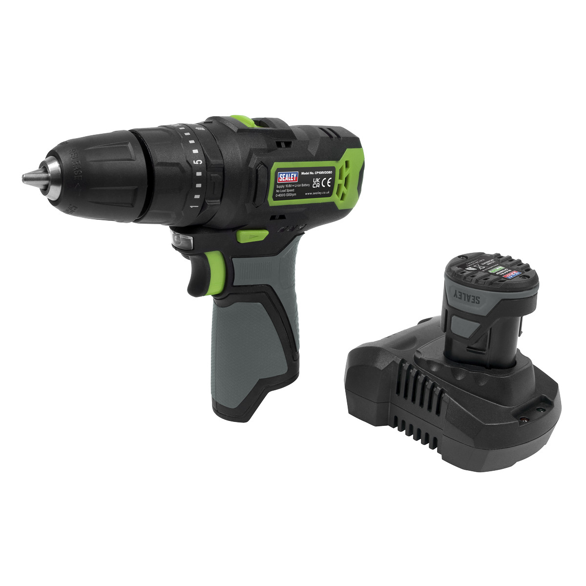 Sealey CP108VDD Cordless Hammer Drill/Driver 10mm 10.8V 2Ah