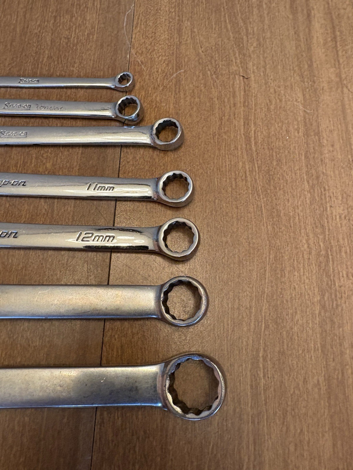 7pc. Snap On Metric 12pt. Combination Wrench Set OEXM 6,9,10,11,12,14,17MM