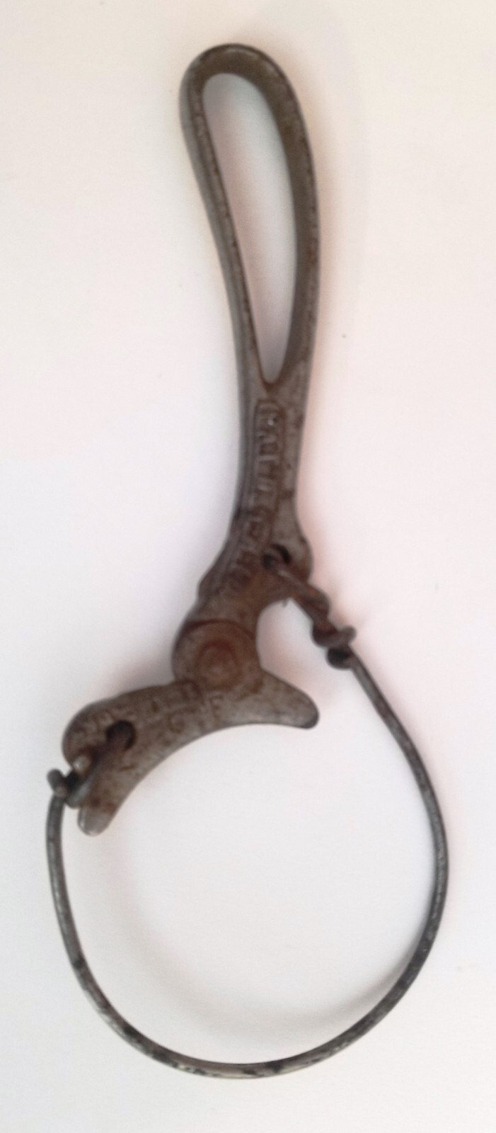 Vintage Primitive Oil Filter Wrench Lancaster PA Best S Co Garage Shop Good Cond