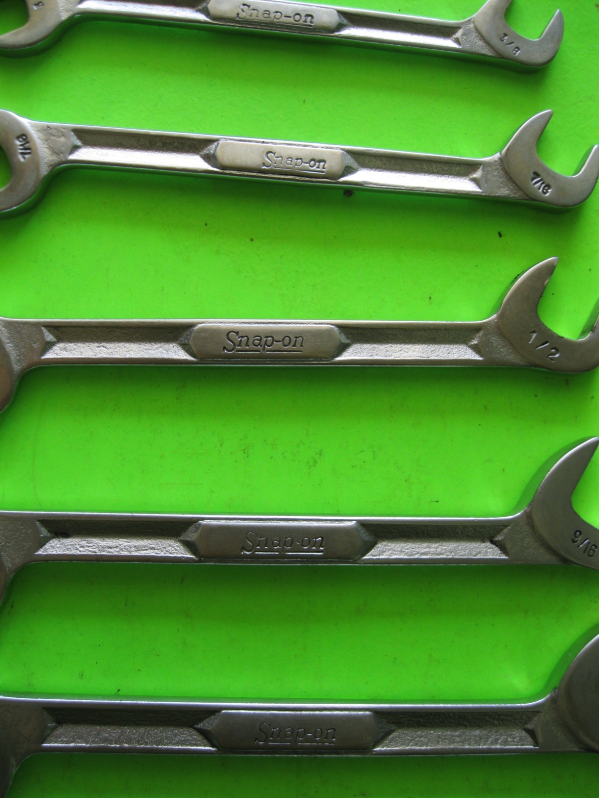 7 pc Snap On Four Way Angle Head Open End Wrench Set SAE – USA