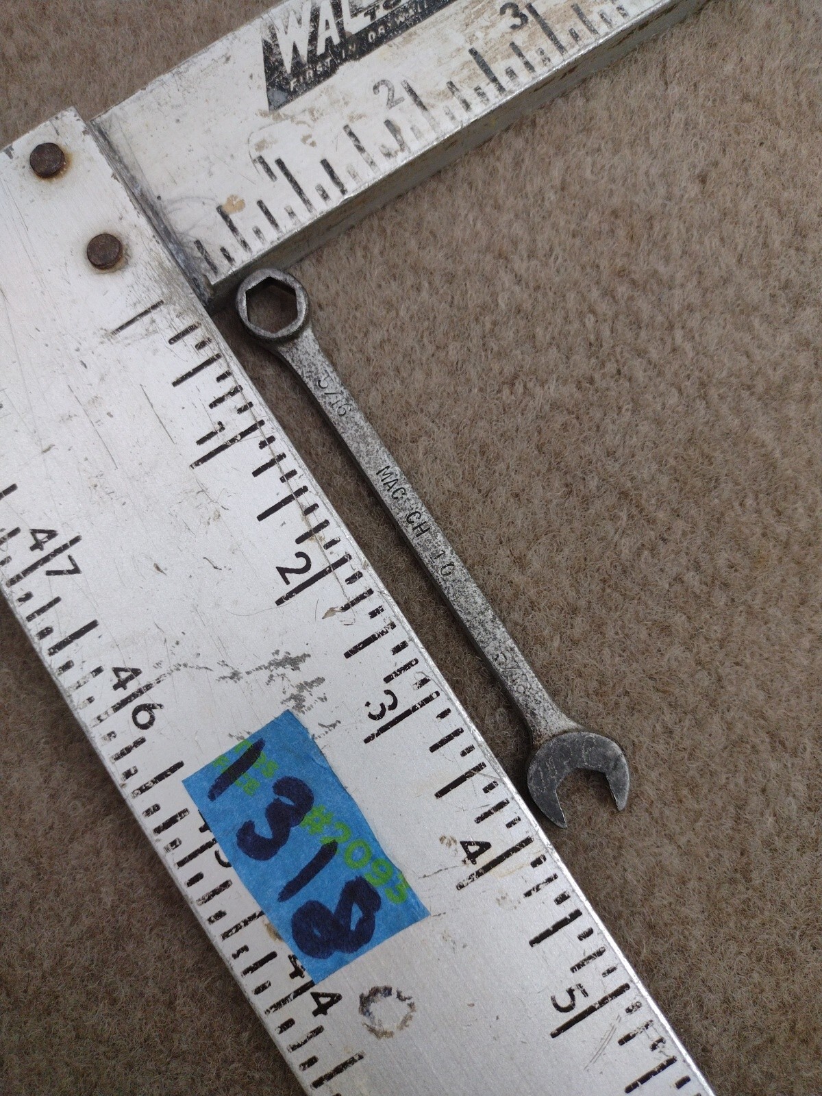 MAC USA 5/16″ Combination Wrench 6pt CH10 Tools CH 10 SAE Standard Made Mechanic
