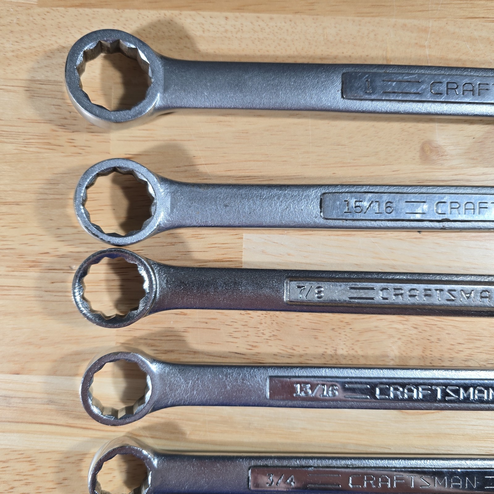 Vintage Craftsman 14pc SAE Combination Wrench Set 12 Pt 1/4″ – 1″ USA V VV