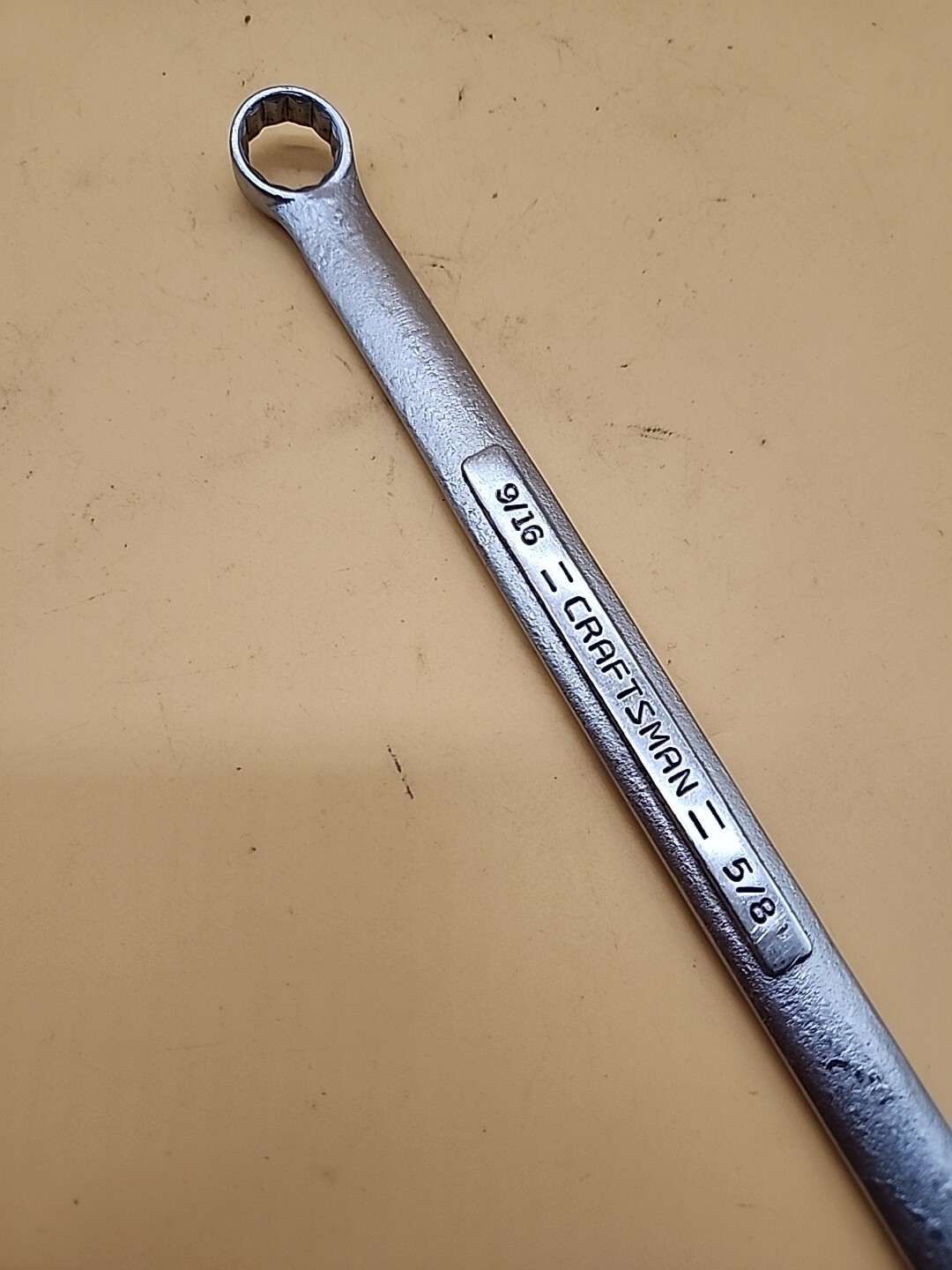 Craftsman Vintage NEW Vv-43924 9/16in. x 5/8in. Double Box End Wrench USA
