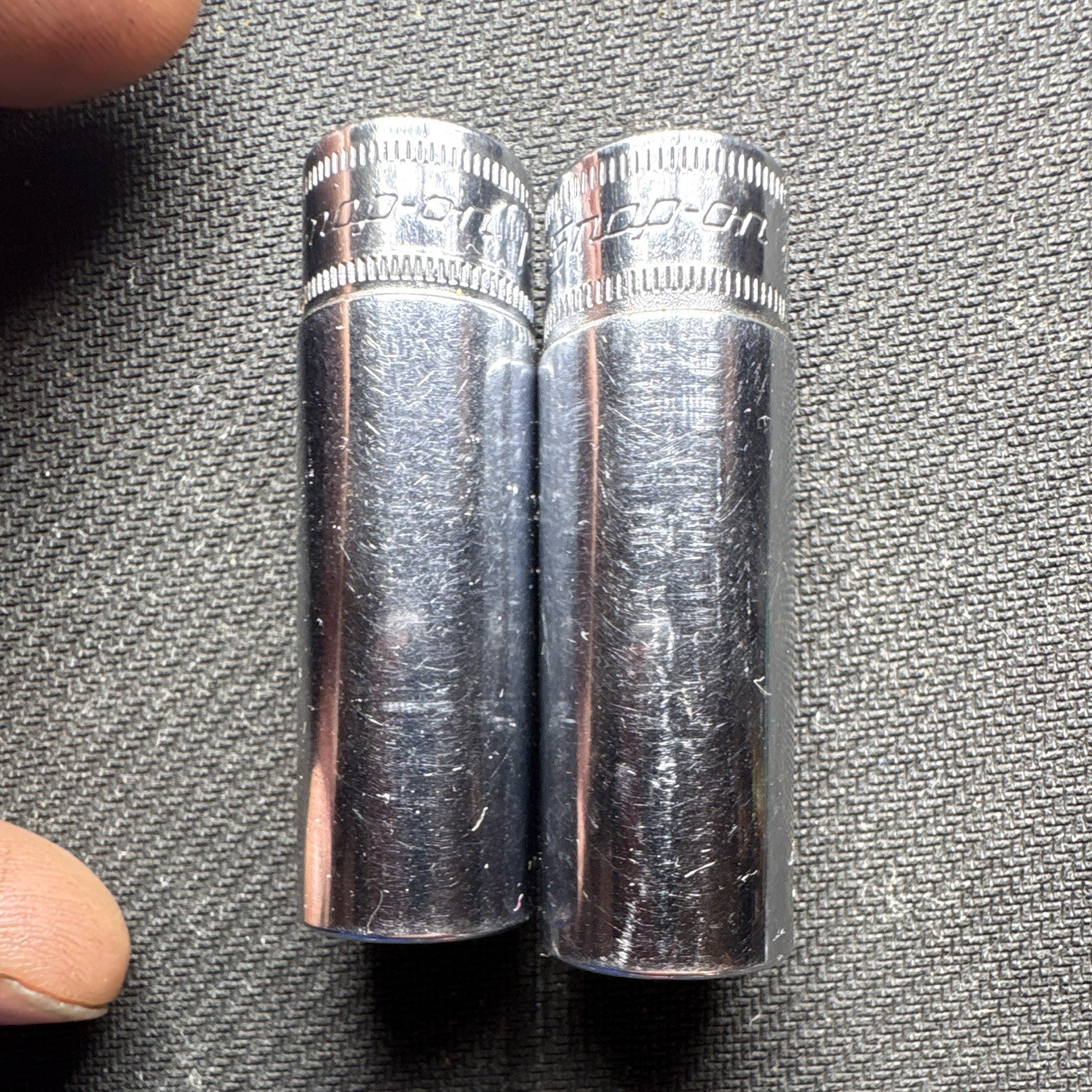 Vintage Snap-on USA 3/8″ Drive Metric Deep Socket Lot 14MM, 15MM, 12 Pt, 2 Pcs.