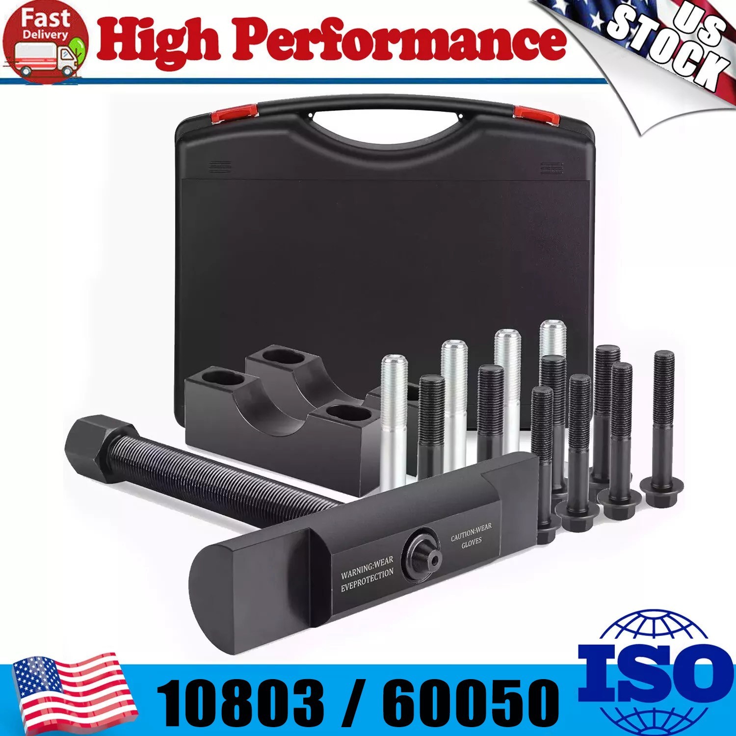 60050 Heavy-Duty Yoke Puller Kit for Class 6-8 Trucks & Equipment, Semi Truck