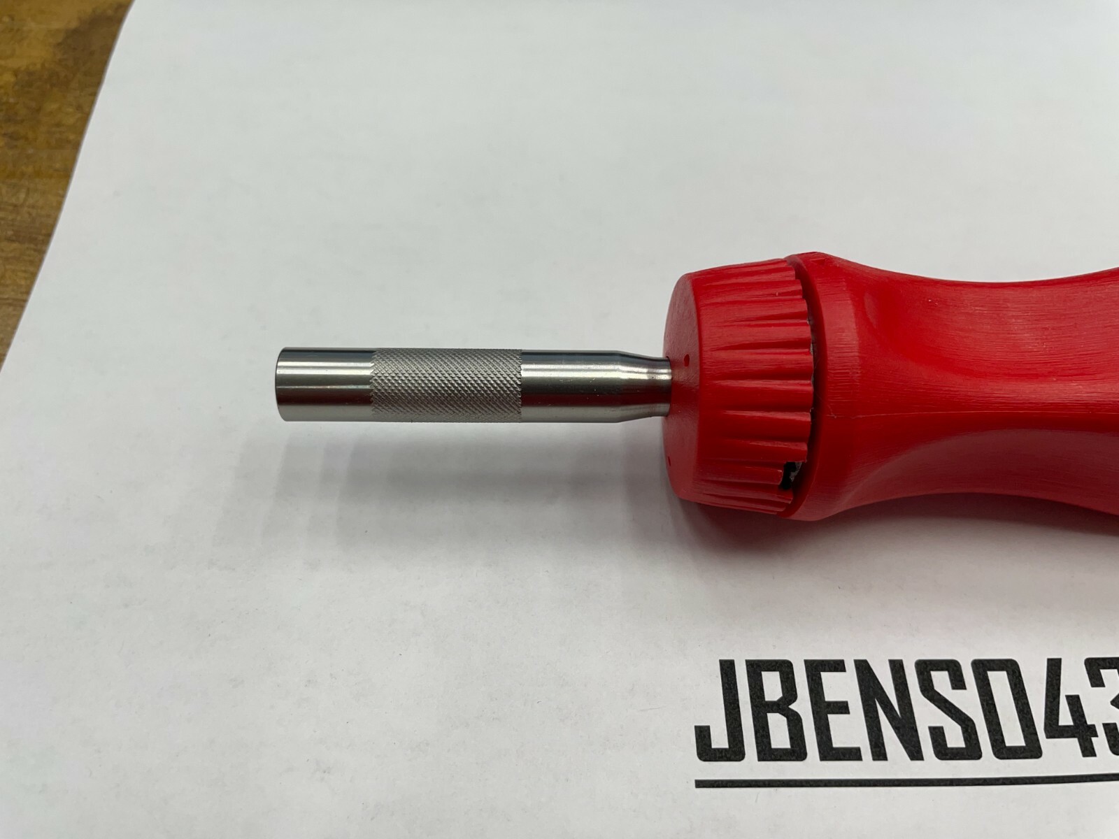 Snap-on Tools CLASSIC RED 100th Hard Grip Stubby Shaft Ratcheting Screwdriver