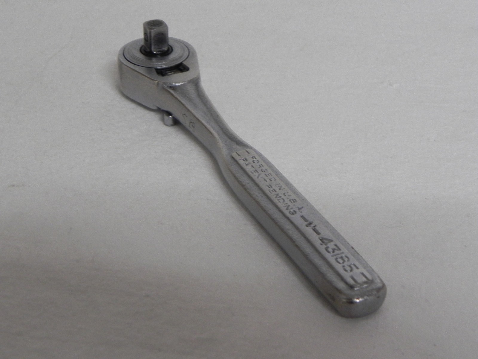 Craftsman 1/4” Drive Quick Release Ratchet V43185 USA Measuring 5-1/4» Long