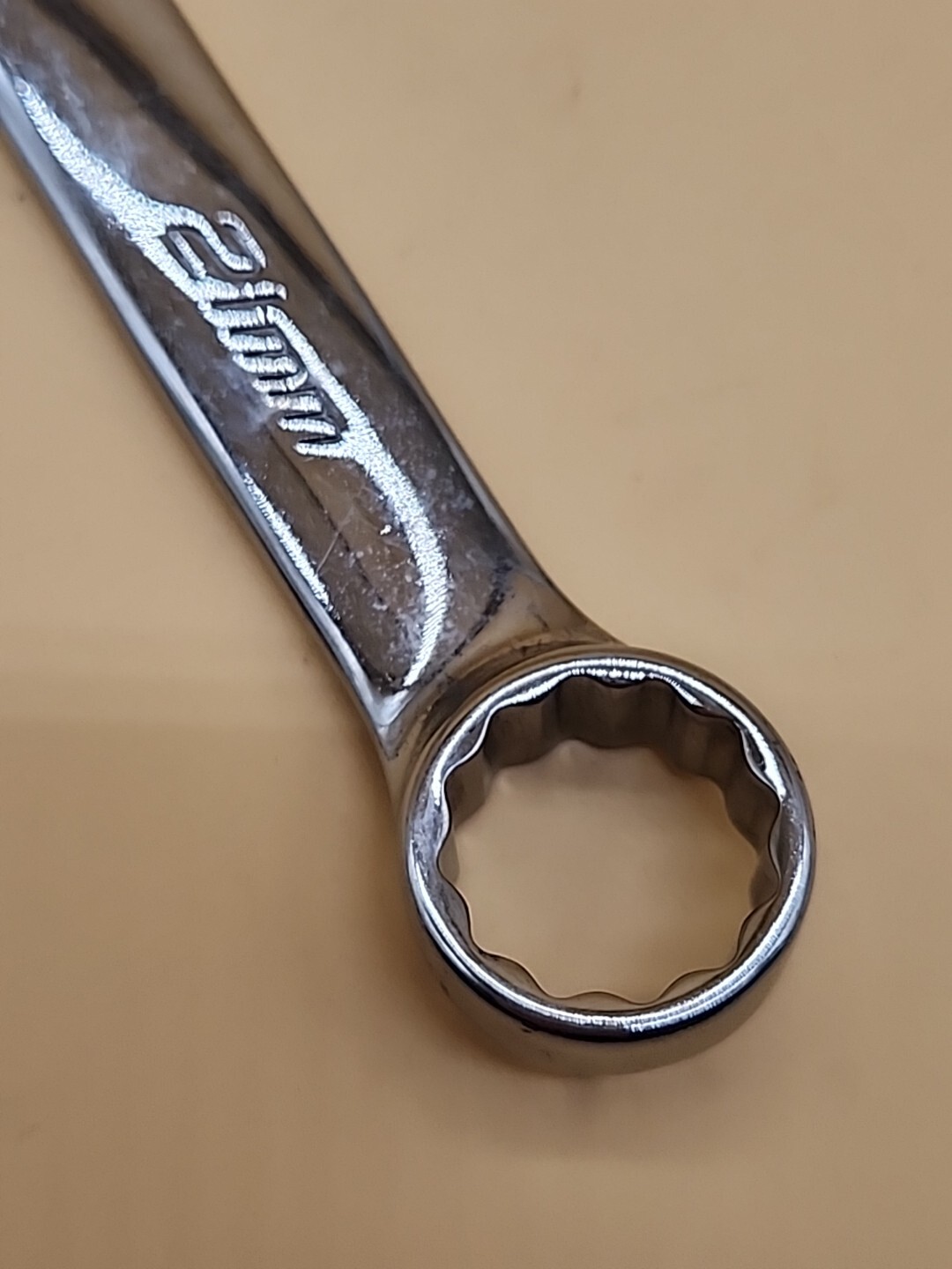 Snap-On Tools 21mm Metric Standard 12 Point Chrome Combo Wrench OEXM210B USA