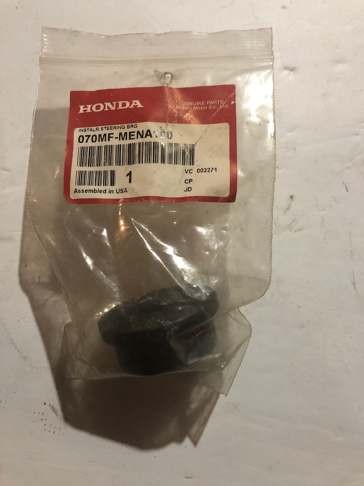 HONDA MOTOR CO. STEERING BEARING INSTALLER OEM # 070MF-MENA100