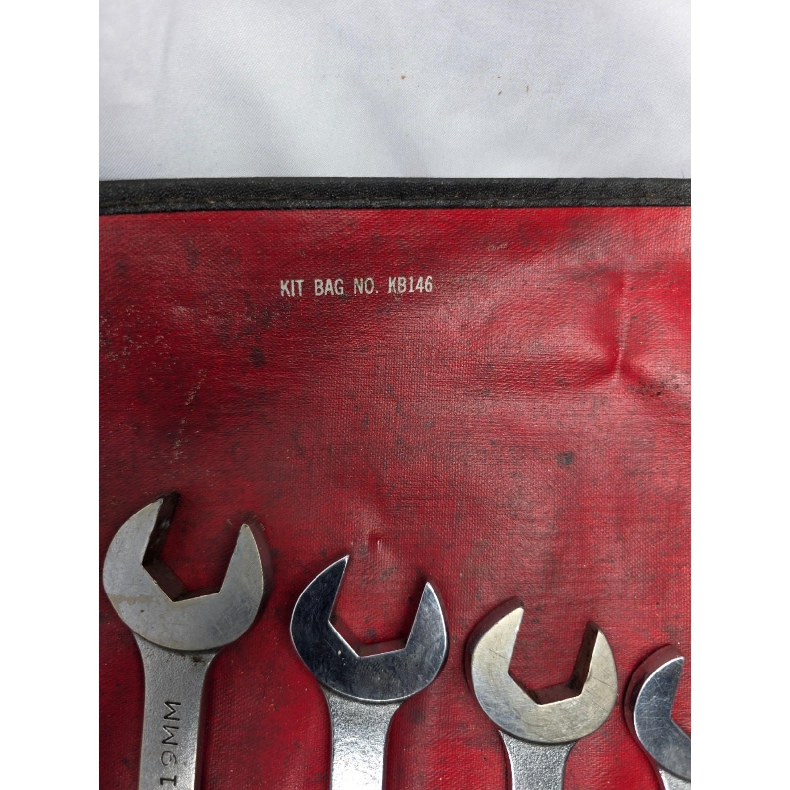 Vintage Mac Tools SML10K Metric Wrench Set Textured Matte USA Made Roll Pouch