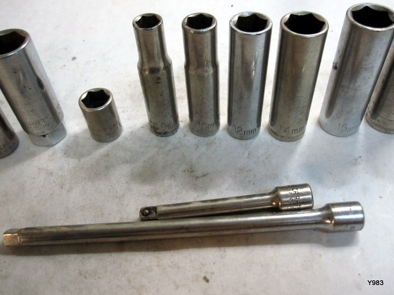 Craftsman socket set, extensions see description for details 13pc set