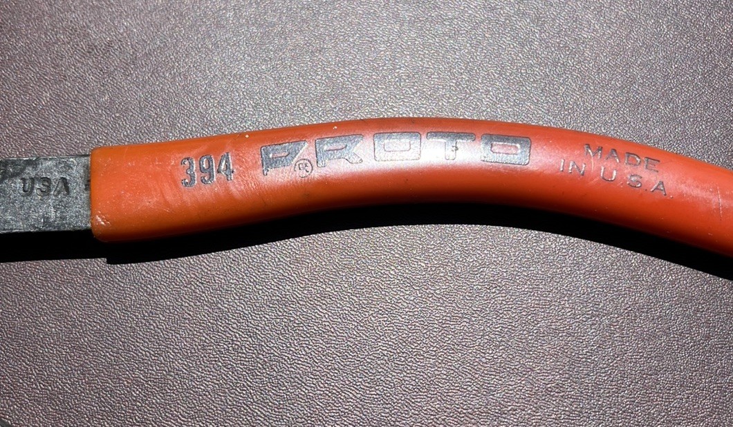 PROTO 9in RETAINING RING 394 PLIERS STRAIGHT FIXED TIP INTERNAL