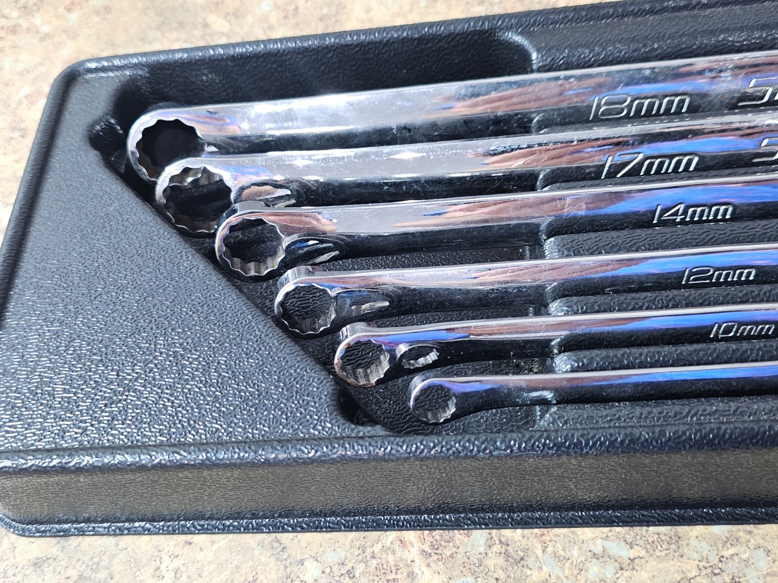 Snap On Tools Metric Long Box Wrench Set 0° Offset 10-20mm 6pcs XDHFM606 USA