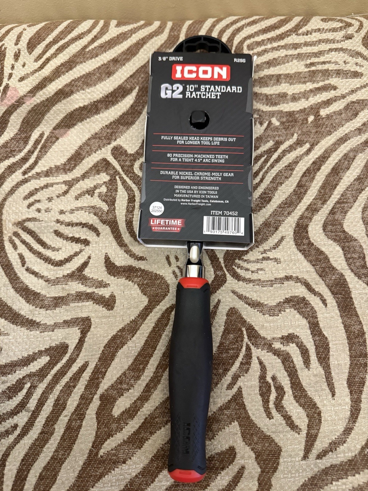 ICON 3/8″ Drive G2 10″ Standard Ratchet R2SG Brand New
