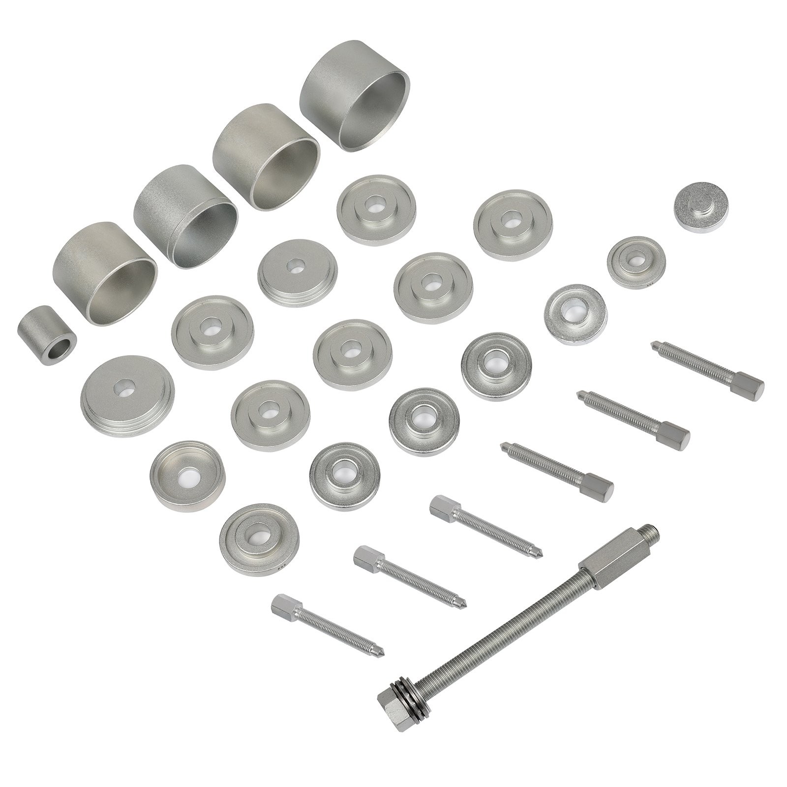 31Pcs Front Wheel Drive Hub Bearing Puller Remover Install Removal Tool Kit Set