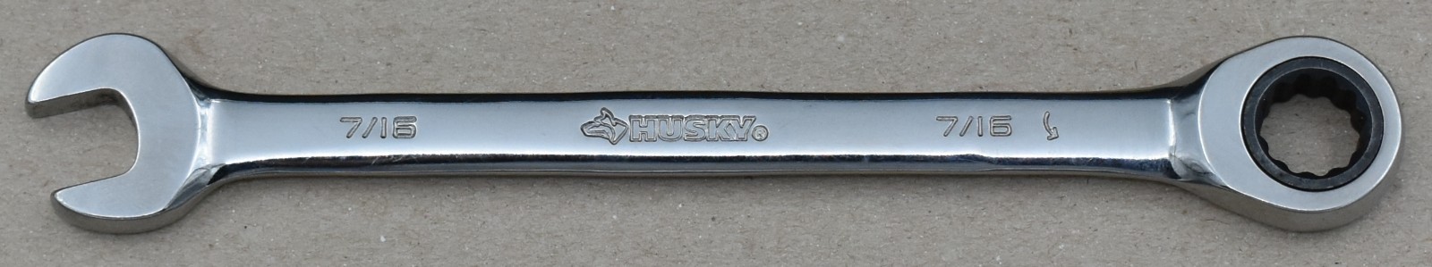 HUSKY TOOLS Q-, 7/16″ SAE, 12-POINT, OPEN/BOX END RATCHETING WRENCH