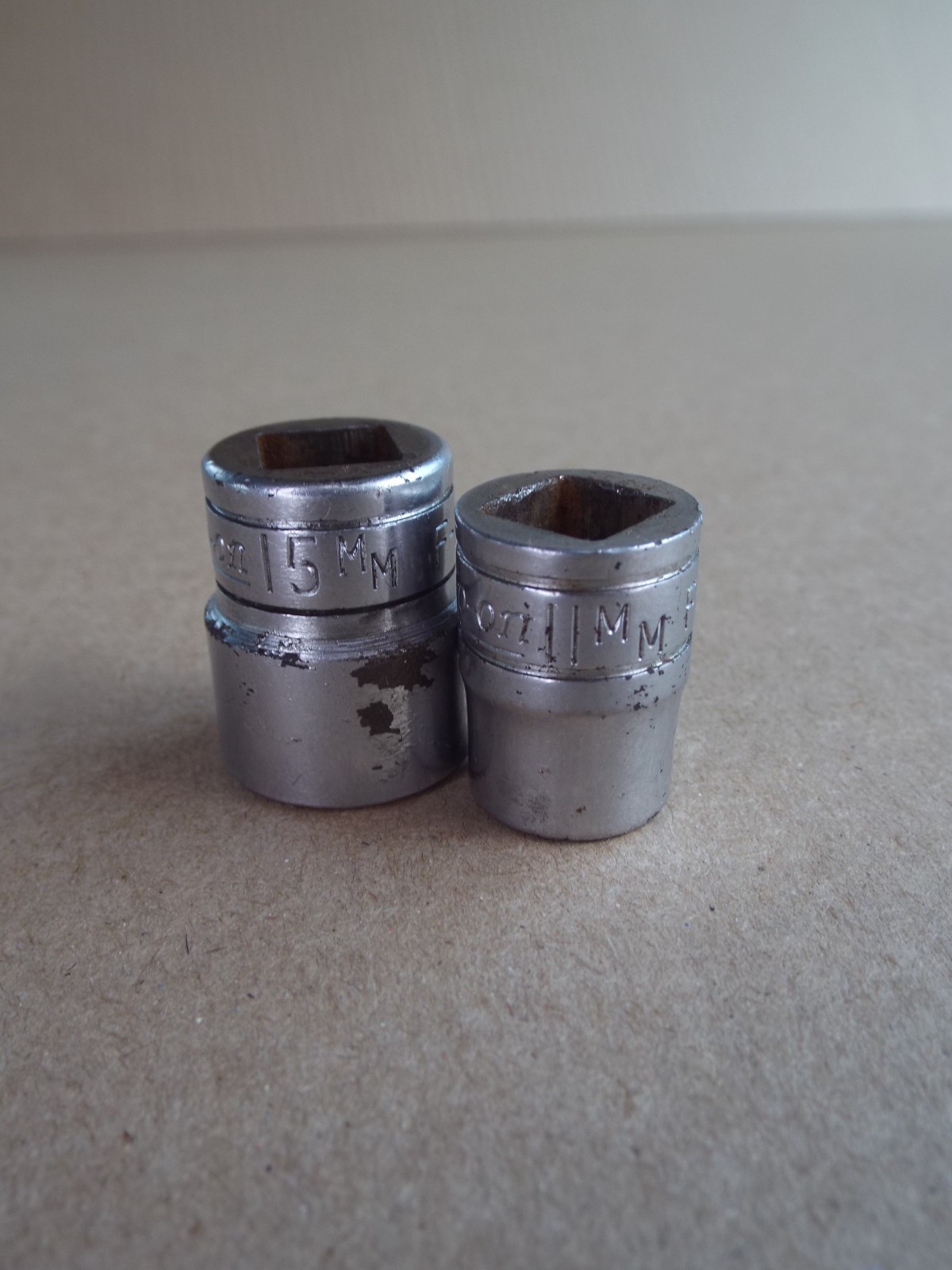 VTG Snap-on Socket Lot 11m & 15mm 3/8 Dr 12 Pt USA Made Work Well (Please Read)