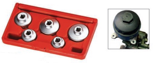 JTC 3/8″ SQUARE DRIVE 5PCS OIL FILTER SOCKET SET, JTC TOOLS # 4665