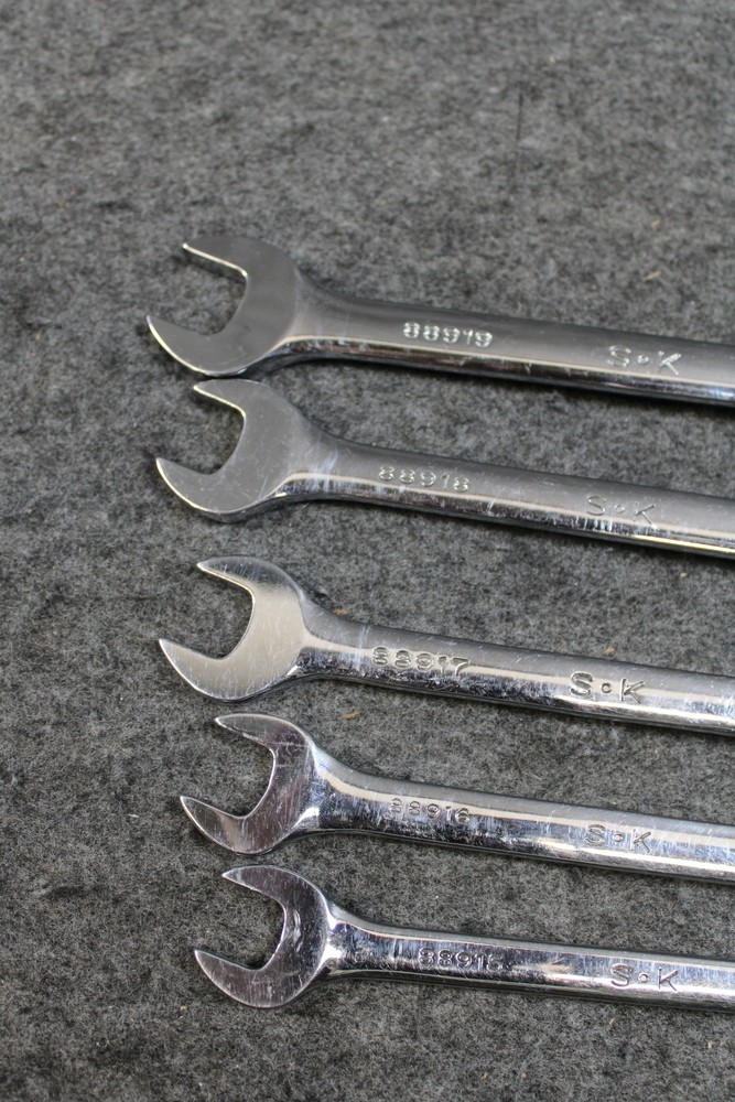 SK Tools Metric Flex Head Combination Wrench Set 10mm-19mm w/Tray (458903)