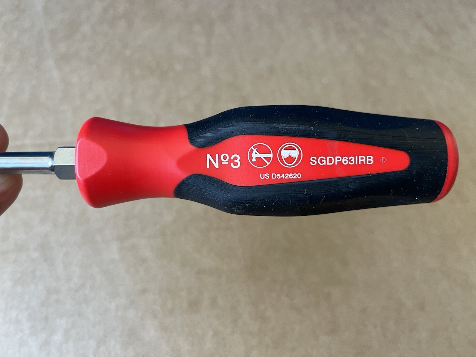 New snap on phillips screwdriver Large Full Size No 3 In Classic Red SGDP63IRB
