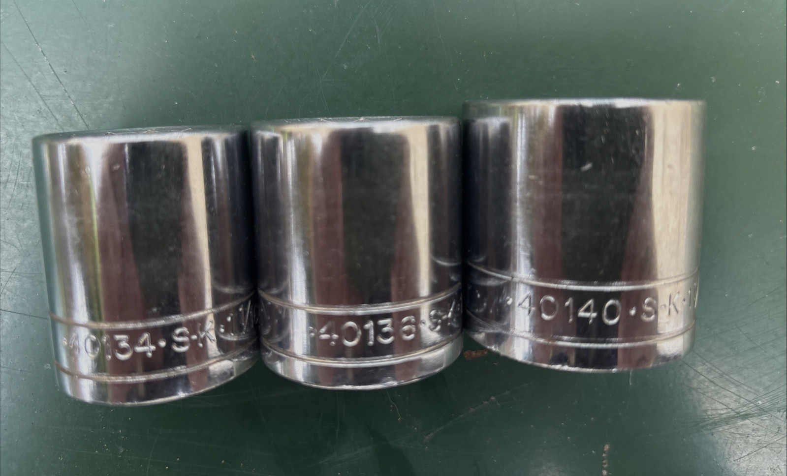 Vintage S-K (SK) Socket Lot – 1/2 Drive SAE 12 Pcs – 7/16” to 1 1/4”