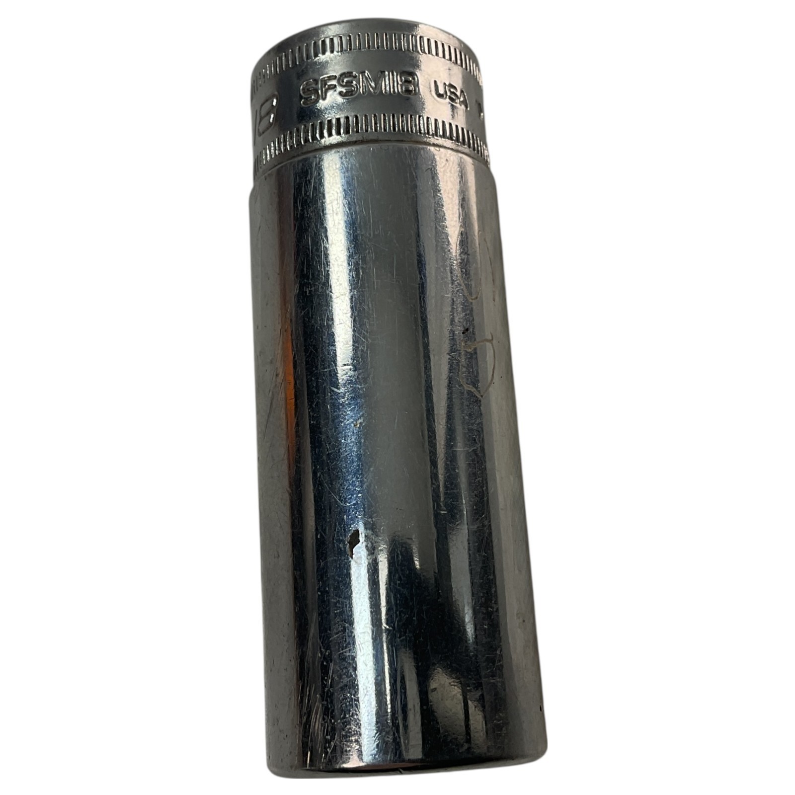 Snap-On Deep Socket 18mm SFSM18 3/8″ Drive 6 Pt USA As Pictured Mechanic Tool