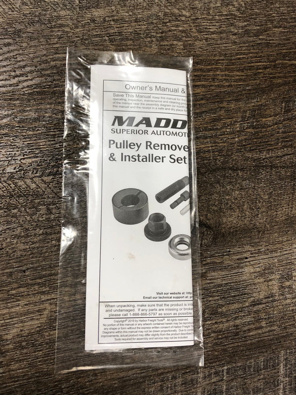 COMPLETE Maddox Automotive Pulley Remover & Installer Set MG12A-1 Fast Ship!