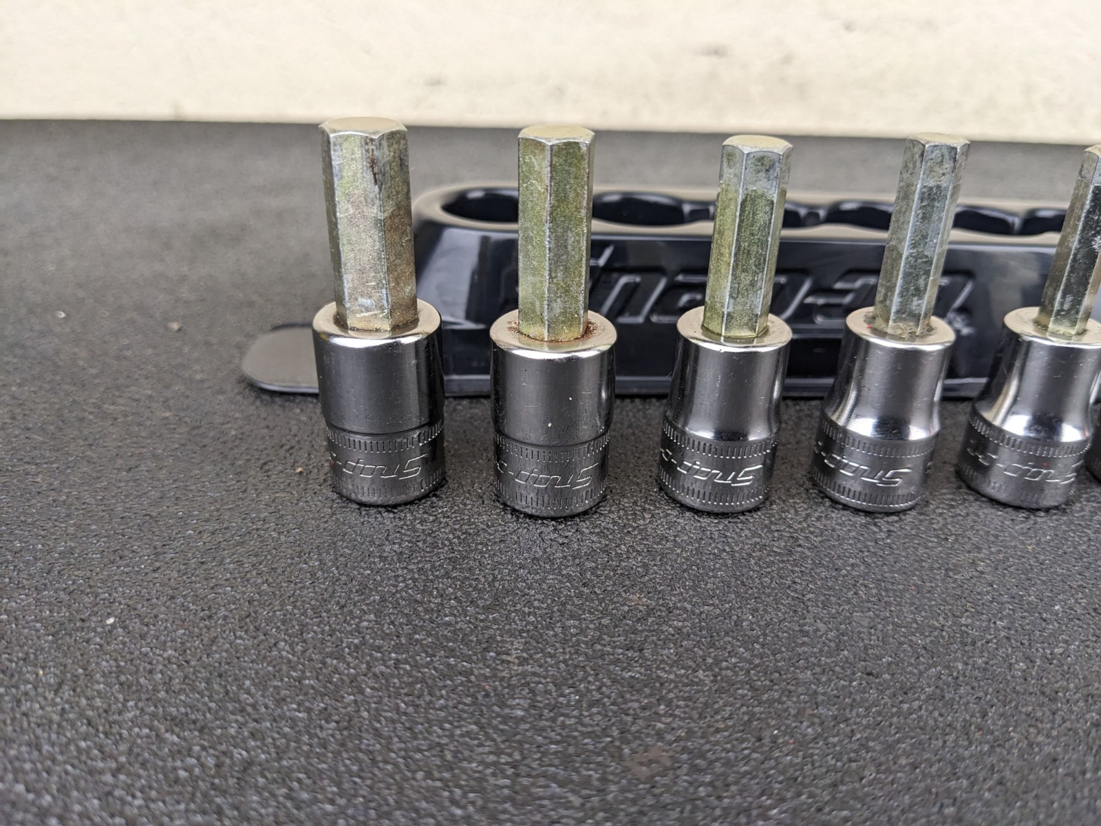 #bp416 Snap On Tools 7 Piece 3/8″ Drive Hex Bit Socket Set 4MM-10MM 207EFAMY