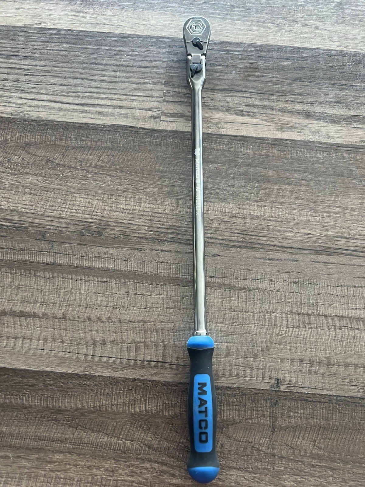 Matco Tools 1/4 Flex Head AFR98LFx Ratchet Tool Blue Handle 10.75 Inch Long /g