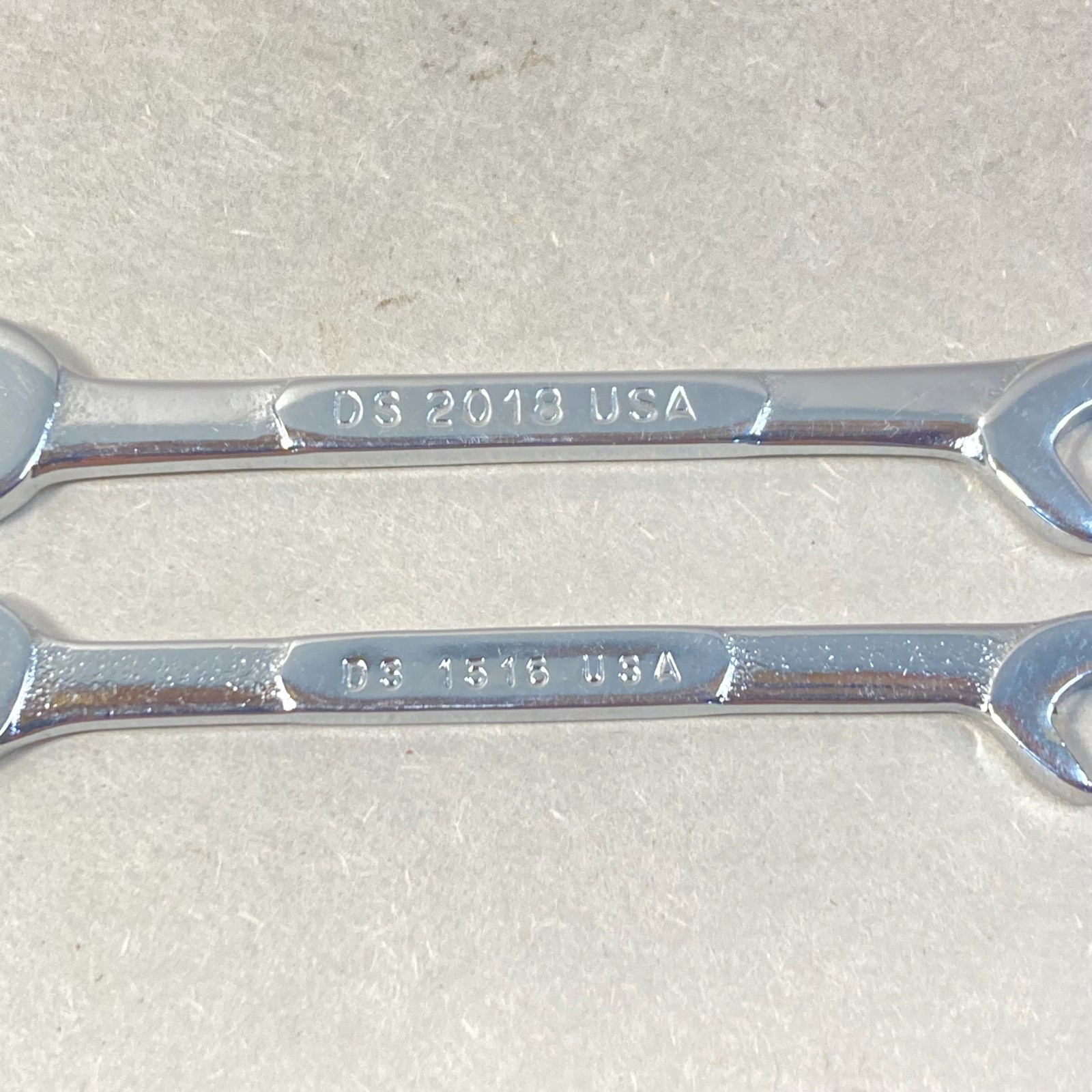 Vintage Snap-on Ignition Midget Wrench 2 Pc Open End Offset SAE USA