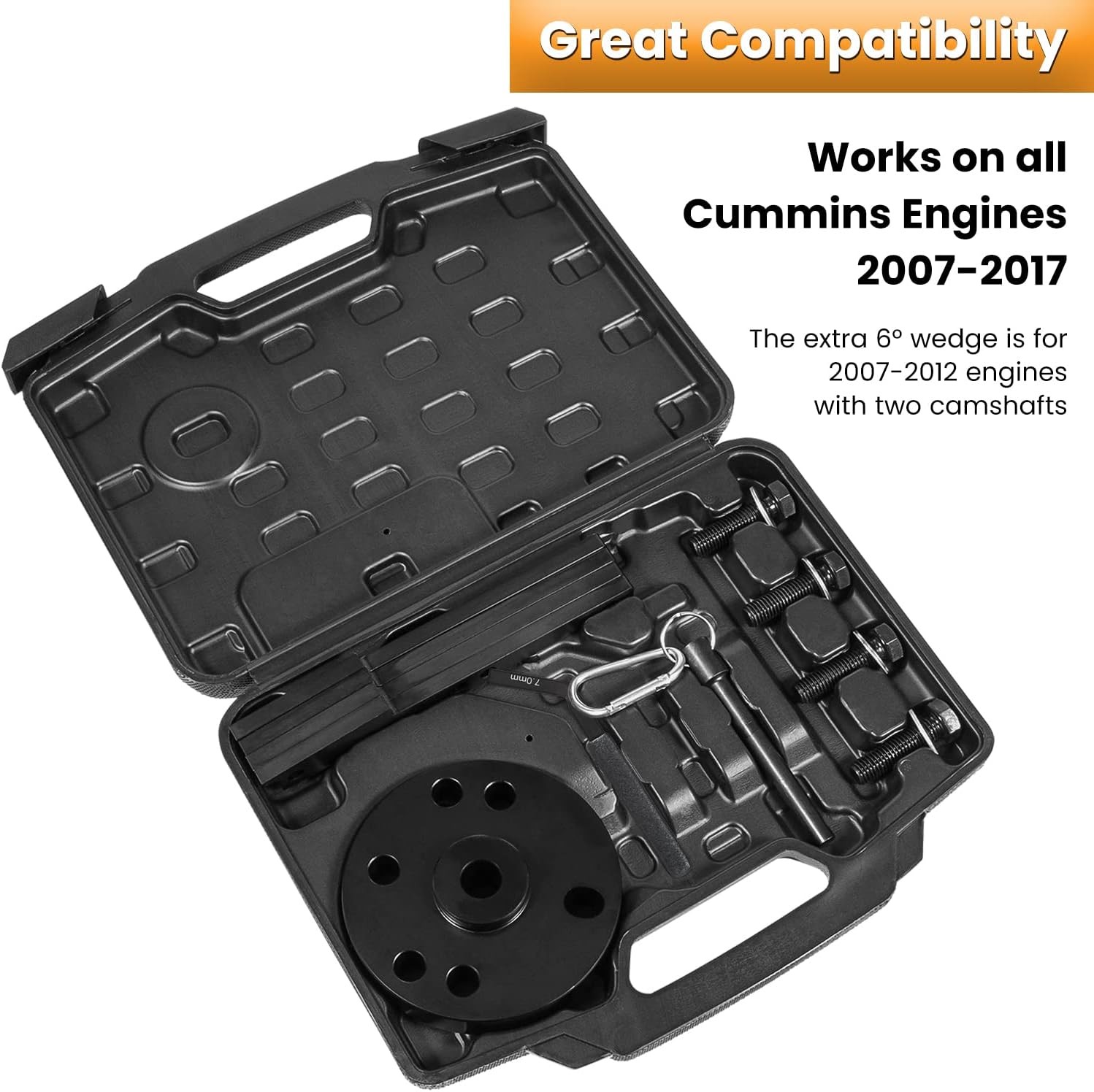 3163021 Cam Timing Tool Kit+3163530 Engine Brake Adjustment Tool 7MM for Cummins