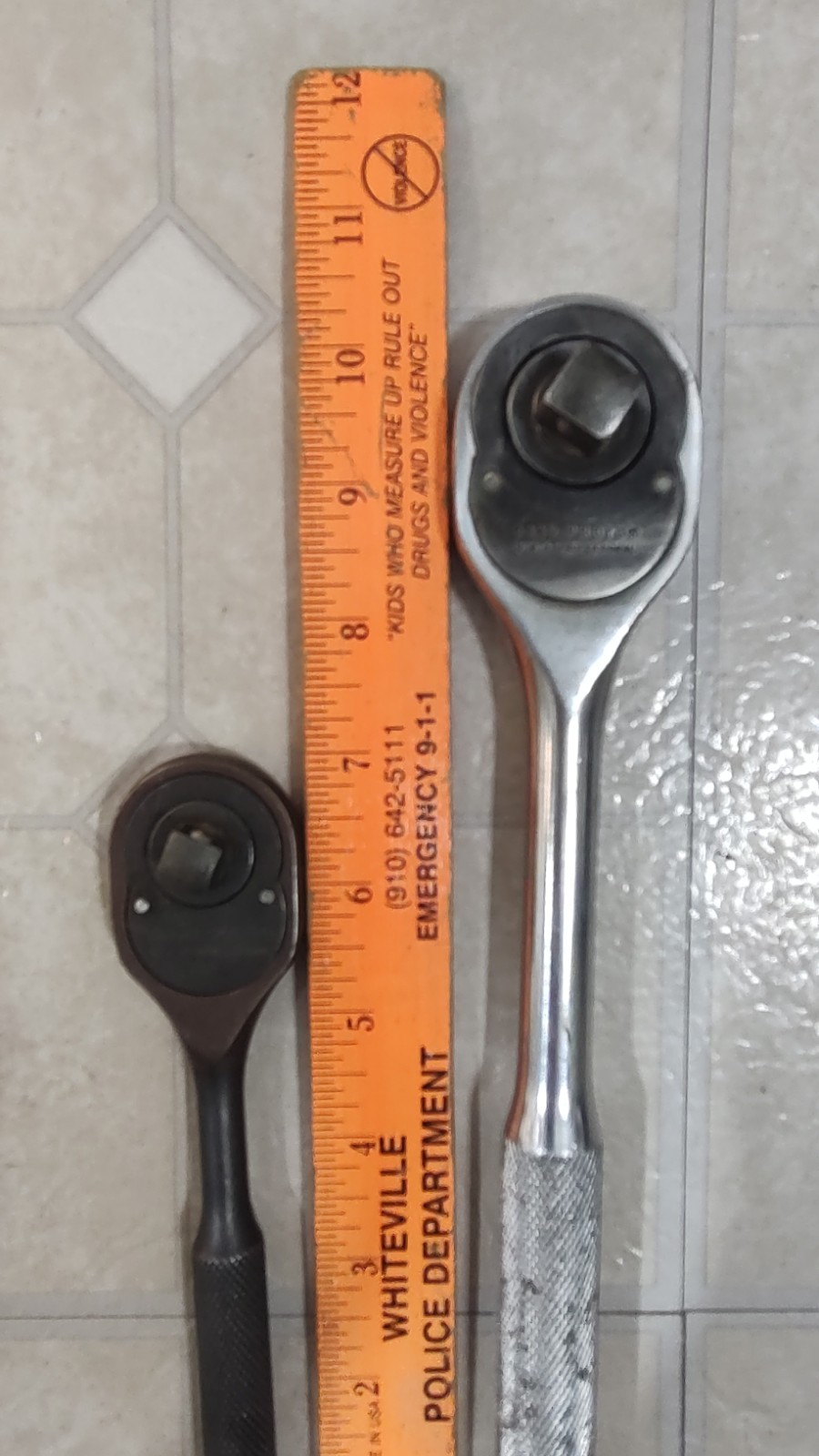 PROTO Pear Head 5249BL 3/8″ Drive W/ 5449 1/2″ Drive Ratchet Set & Adapter