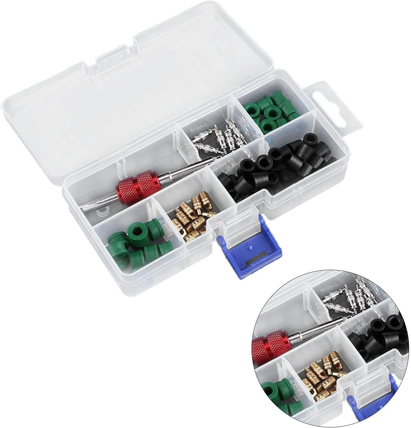 Complete 71-Piece A/C Valve Core Tool Set for Effective Automotive Repairs