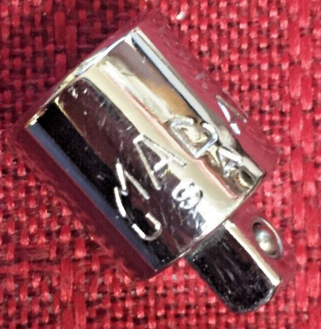 Mac Tool A128 Chrome Short Socket Adapter 3/8 to 1″dr 6pt 1″L USA Good 9.5/10