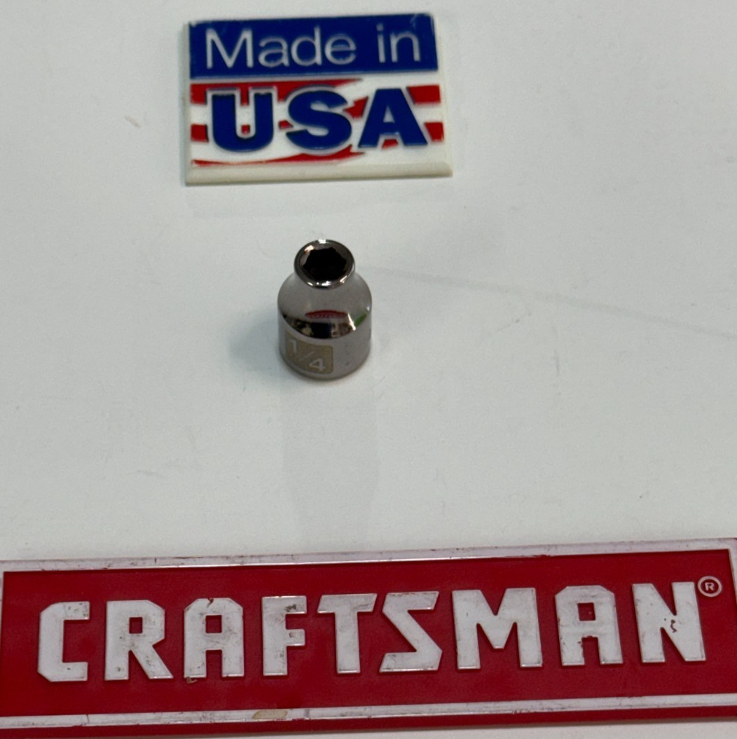 Craftsman 45821 1/4″ 6pt Socket 3/8″ Drive Easy Read Series USA