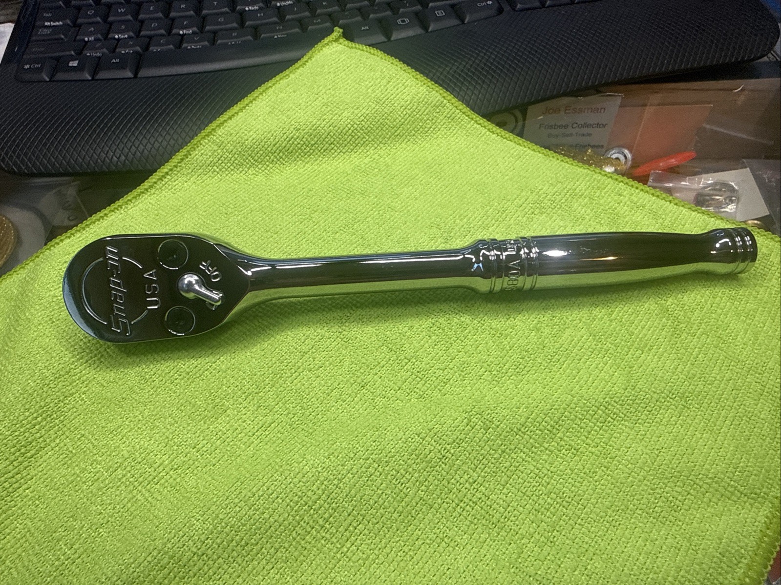 Snap-On S80A 1/2″ Drive Ratchet Standard Chrome Handle Dual 80 Tooth