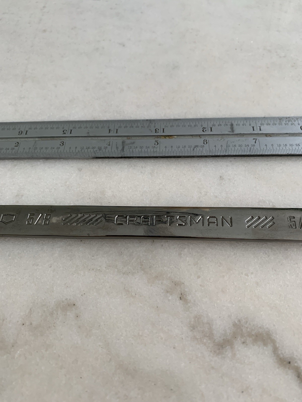 Craftsman 81-997GM 5/8” Gun Metal Chrome Combination Wrench 12 Point USA Made