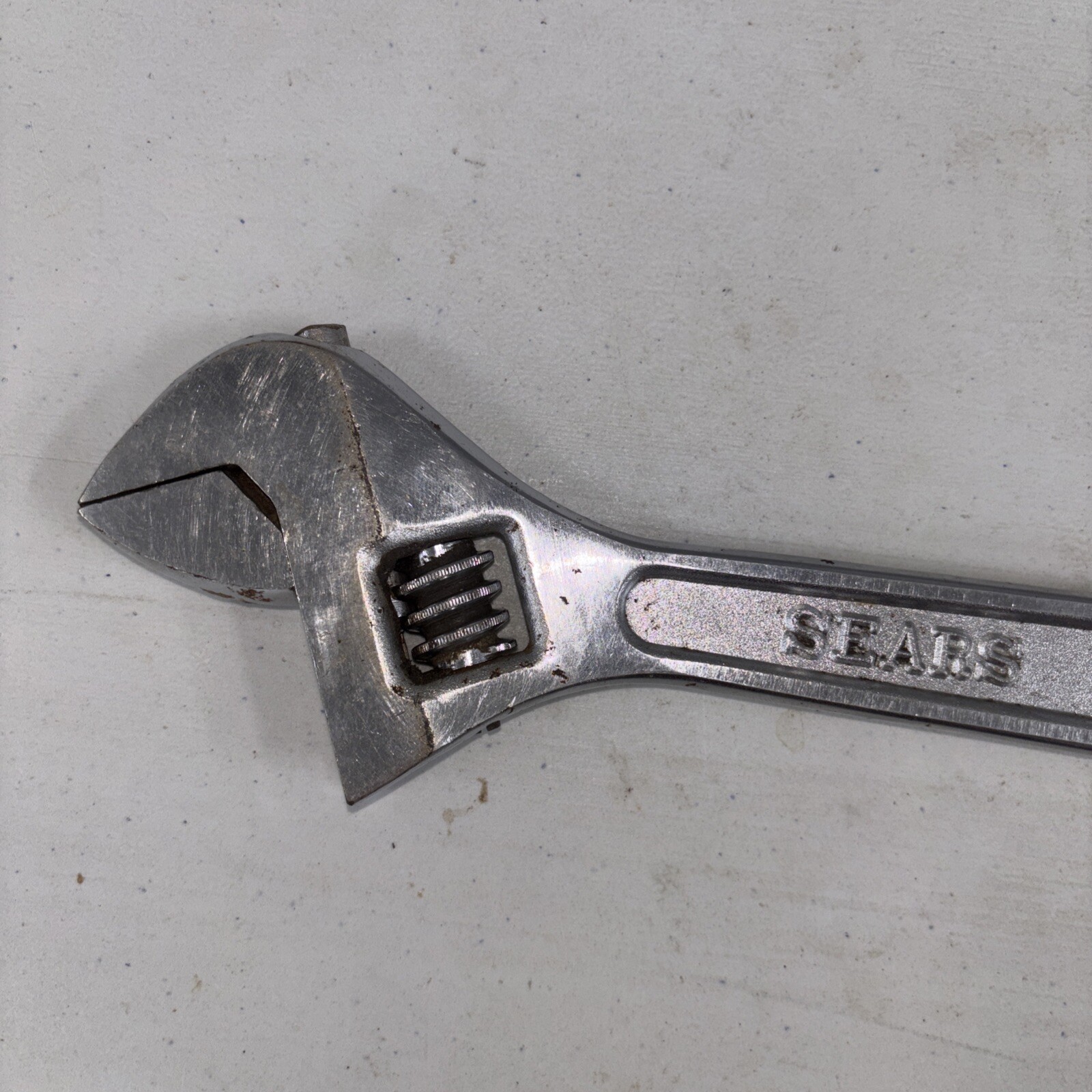 Vintage Sears 12 Inch Adjustable Wrench No. 30873 Forged Chrome Vanadium