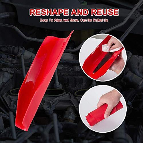 Flexible Draining Oil Funnel Foldable Guide Tool for Trucks Motorcycles Cars