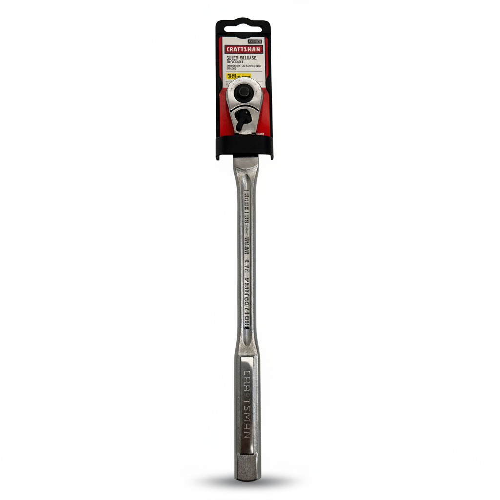 Craftsman 44815 3/8” Drive Flex Head Quick Release Teardrop Ratchet BRAND NEW