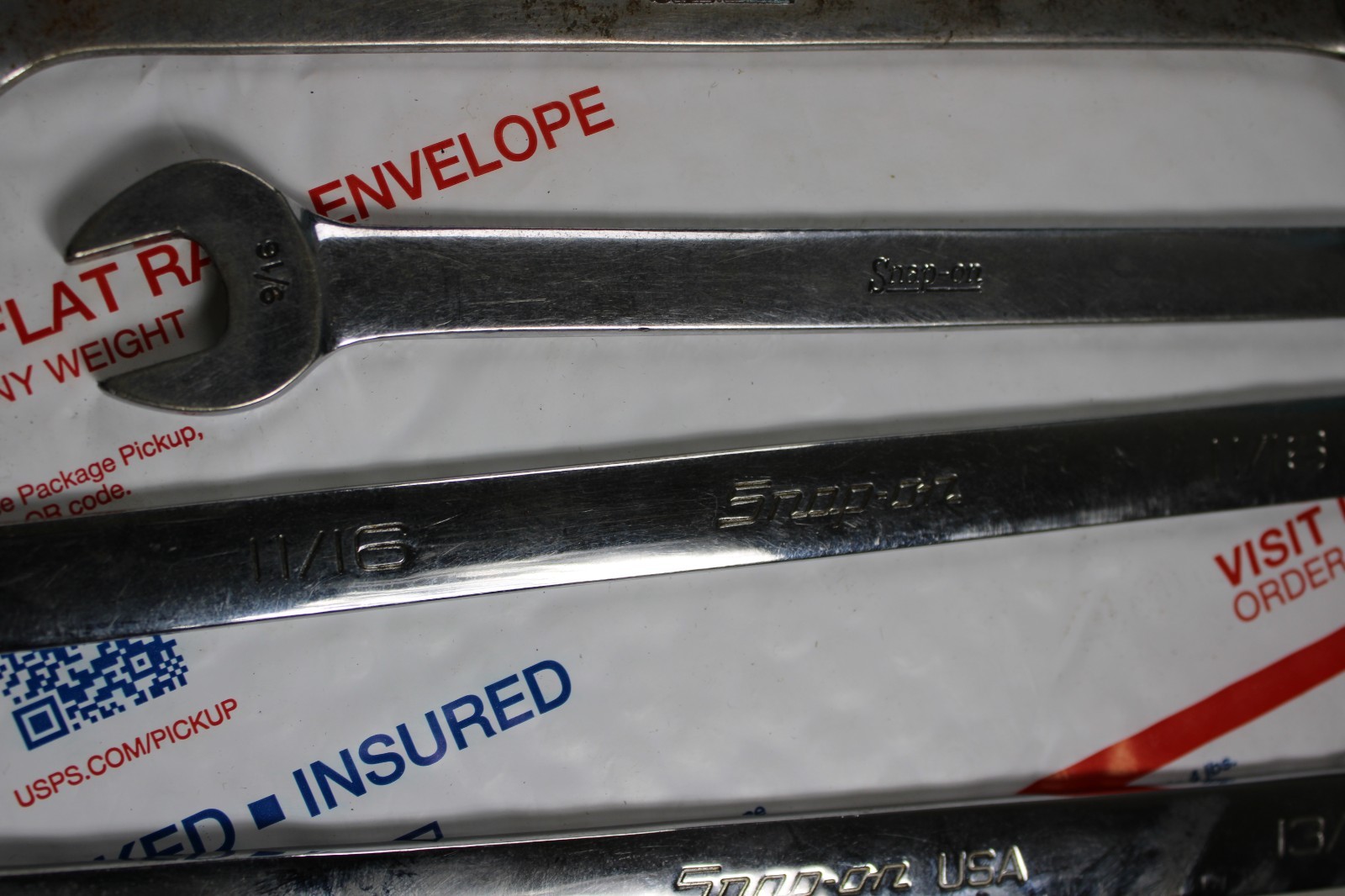 Snap-On 6 Piece Combination Wrench Set OEXM190 Soex26 OSH16 oexm10 oexl22b oex16