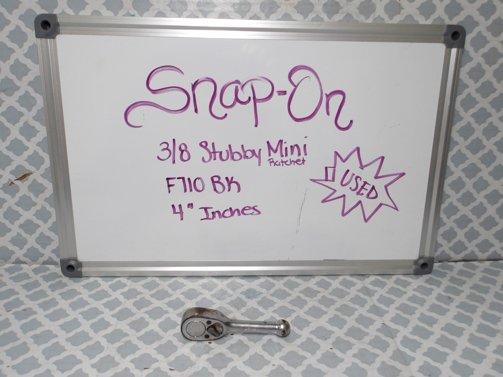 Snap-On 3/8″ Stubby Mini Ratchet 4″ F710BK