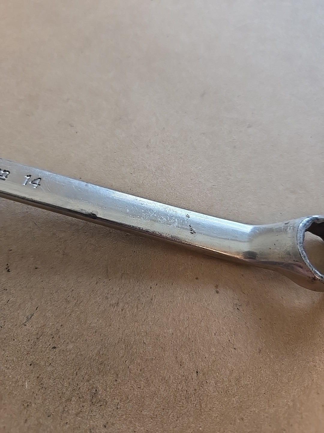 Snap On 12MM-14MM 12PT Metric Chrome Offset Box End Wrench USA XBM1214