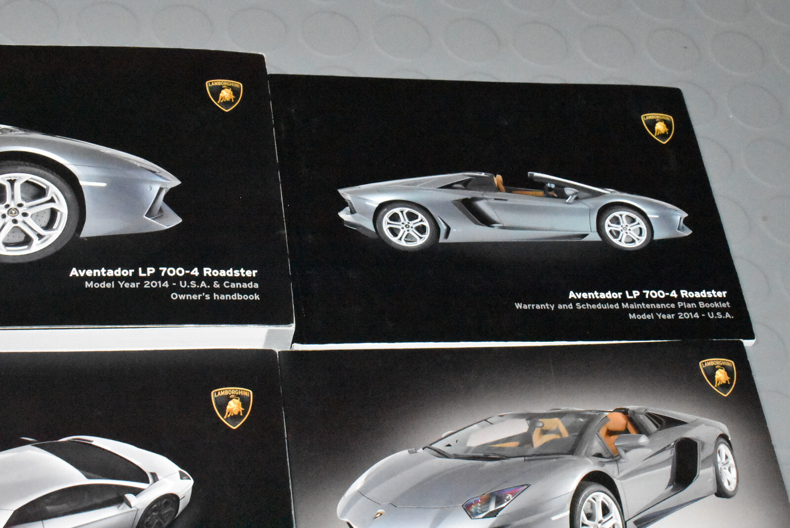 2014 Lamborghini AVENTADOR Owners Manual KIT TIRE TOOL AIR COMPRESSOR PUMP SET