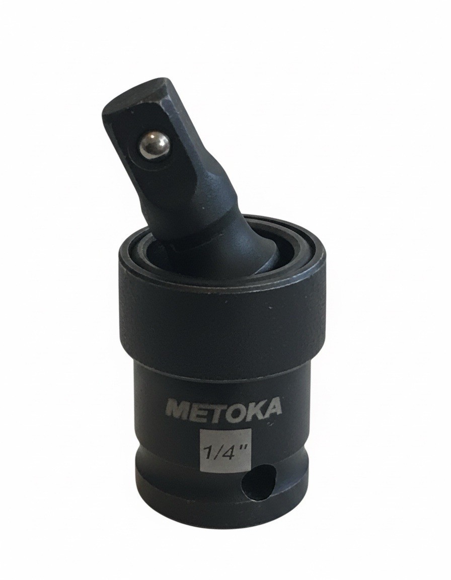 Premium 1/4″ Drive Impact Universal Joint Socket, CR-MO Steel, 360° Swivel Joint